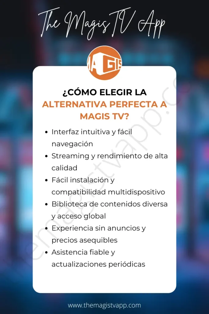 Cómo elegir alternativas a Magis TV