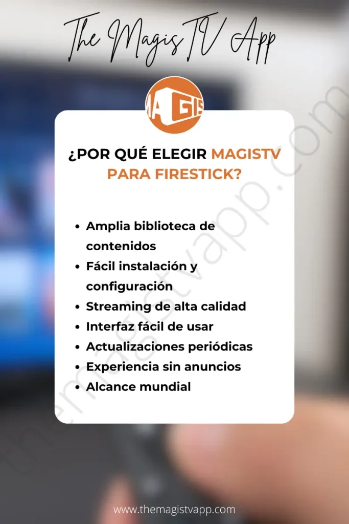 Por qué elegir Magis TV para Firestick